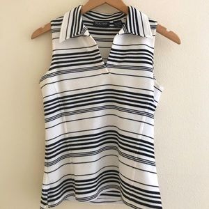 NY & Company - Striped Polo Tank - Size S